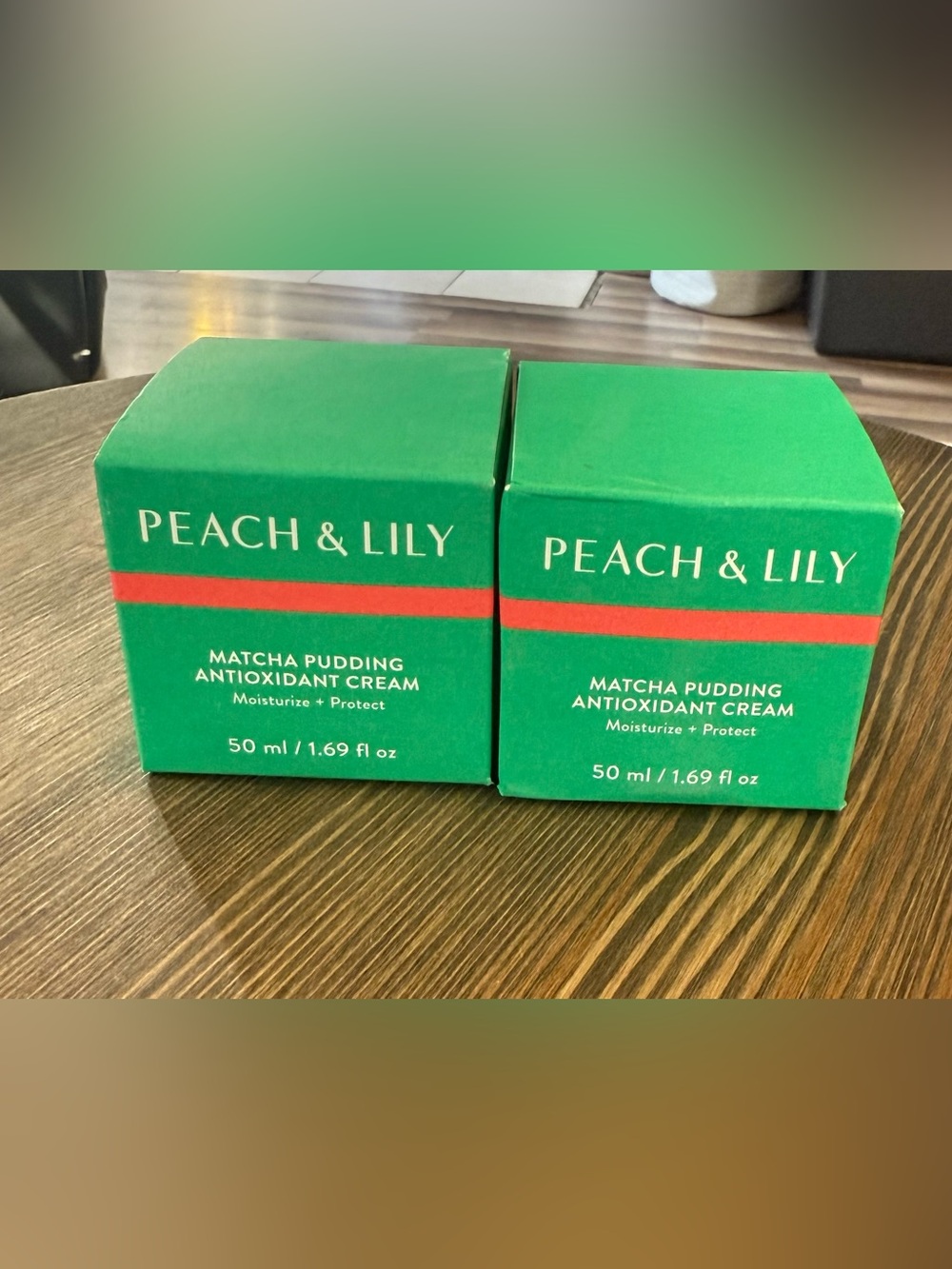Lot of 2 Peach & Lily Matcha Pudding Antioxidant Cream